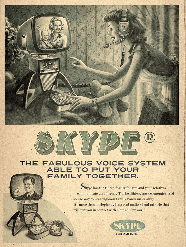Skype Vintage Ad